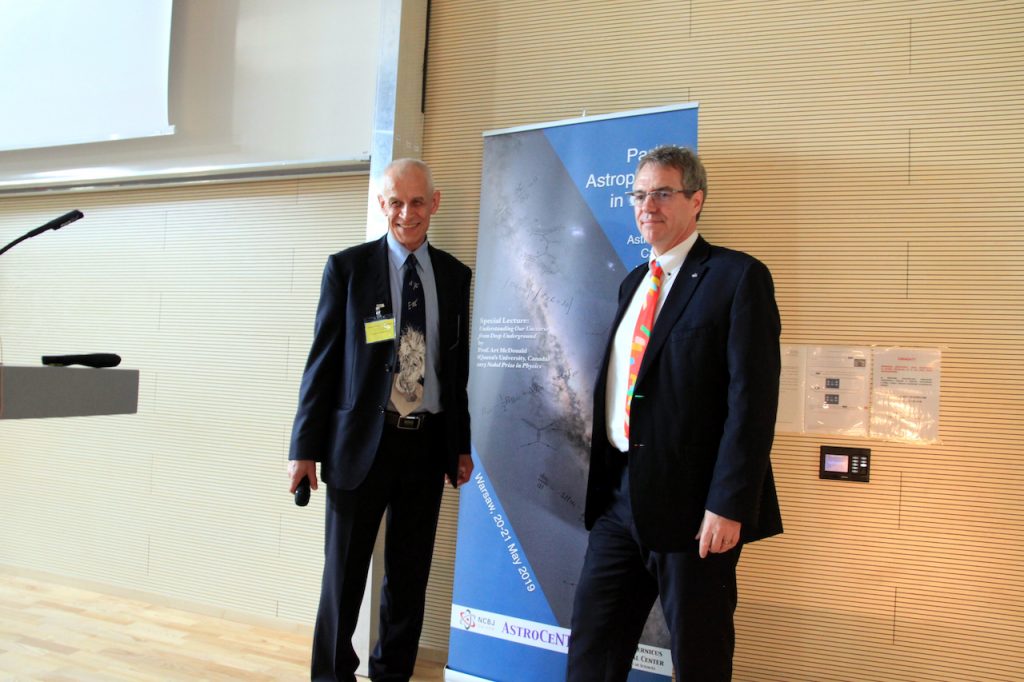Prof. L. Roszkowski (left) and Dr N. Smith